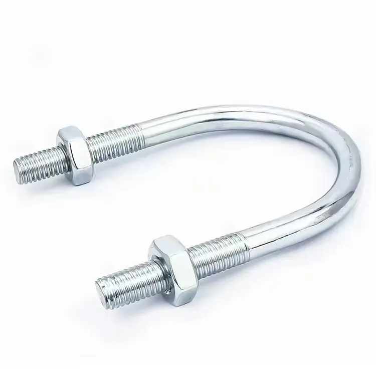 U-bolt product sample for custom metal fastener manufacturing
